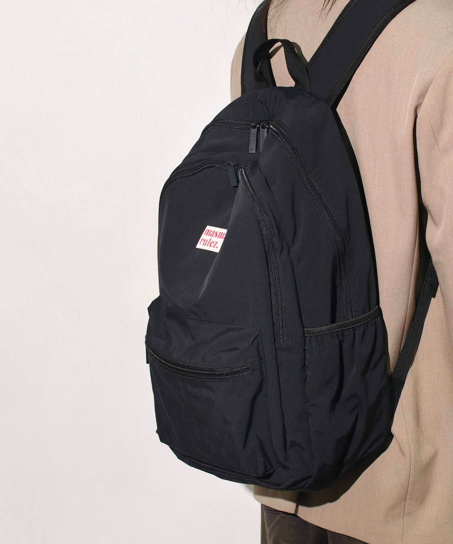 마스마룰즈 국내 MASMARULEZ 에어팟파우치세트 Layered backpack _ black 5004514699 10205_이미지