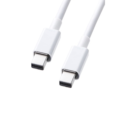 산와서플라이 Mini DisplayPort 1.2 케이블 (KC-DPMM1W, 1m)_이미지