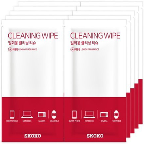 스코코 일회용 클리닝 티슈 (10매)_이미지