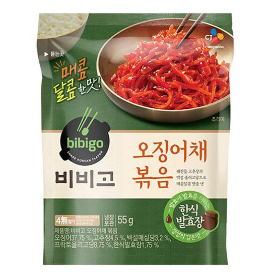 CJ제일제당 비비고 오징어채볶음 55g이미지입니다. 누르면 해당 게시물로 새창이동합니다.