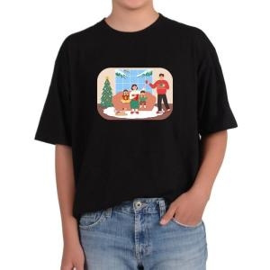 XBJ978J6가족 f ly 성탄절 가족화목 따뜻한 커피한잔