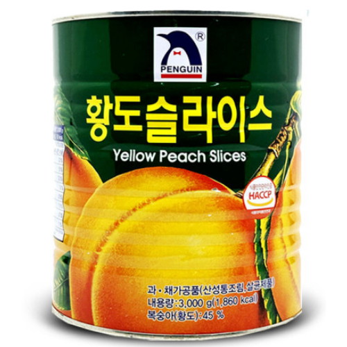 펭귄 황도 슬라이스 3kg (1개)_이미지