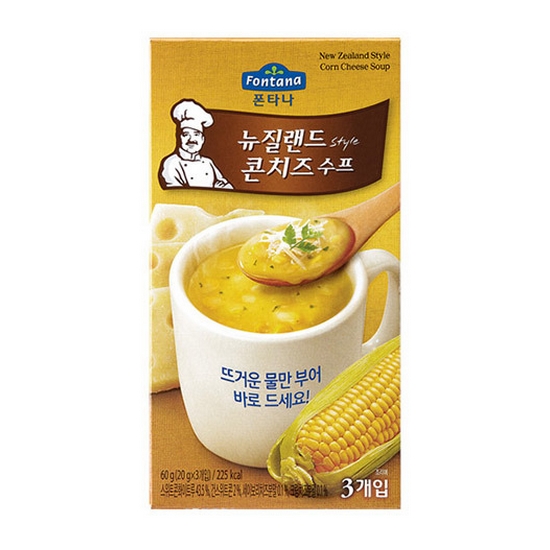 샘표식품 폰타나 뉴질랜드 콘치즈수프 60g (1개)_이미지