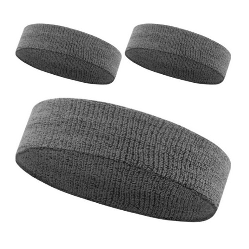 이그니스 스포츠 헤어밴드 3개 (다크그레이)_이미지
