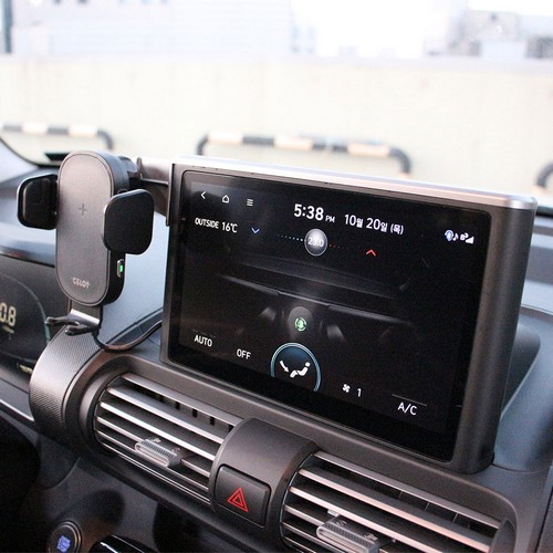 C10 무선충전거치대 + 오클립 마운트 현대 캐스퍼 전용