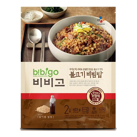 CJ제일제당 햇반 쿡반 불고기 비빔밥 2인분 403g (1개)_이미지