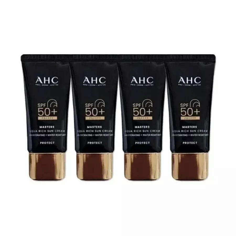카버코리아 AHC 마스터즈 아쿠아 리치 선크림 30ml (4개)