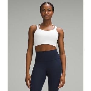 룰루레몬 브라탑 라이크 어 클라우드 립드 롱라인 브라 라이트 서포트 D/DD 컵 화이트 479147