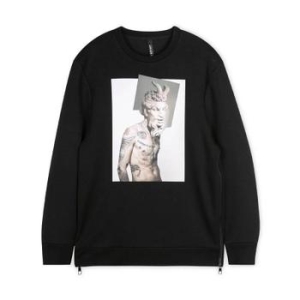 닐바렛 남성 타투 석고상 블랙 맨투맨 PBJS330T G505S 01 271575 1156749_이미지