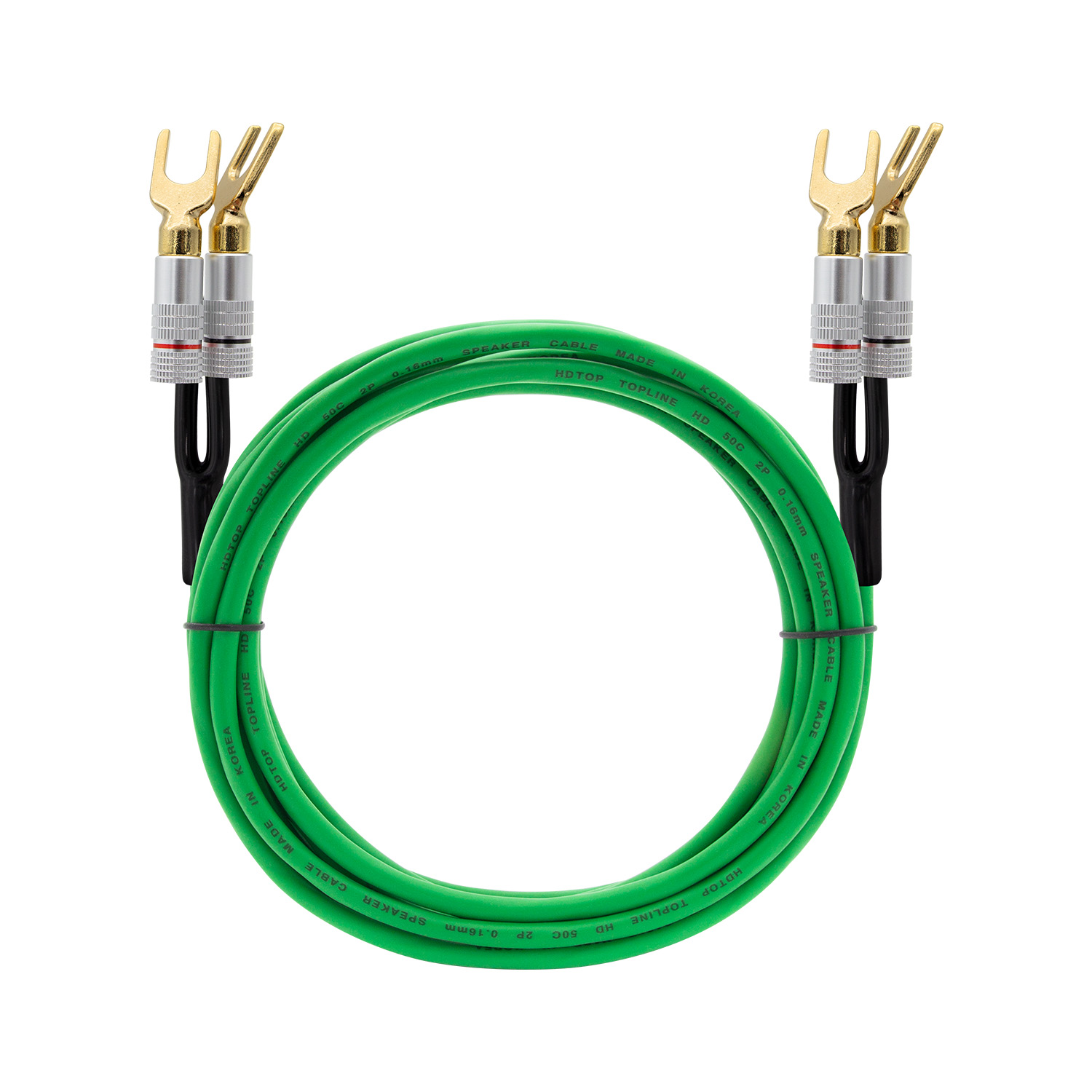 말굽 단자 50C 그린 스피커케이블