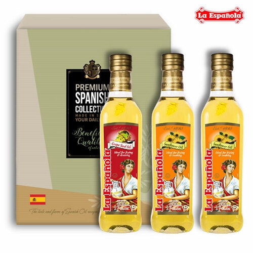 에스파뇰라 포도씨유 500ml 3병 선물세트 (1개)_이미지