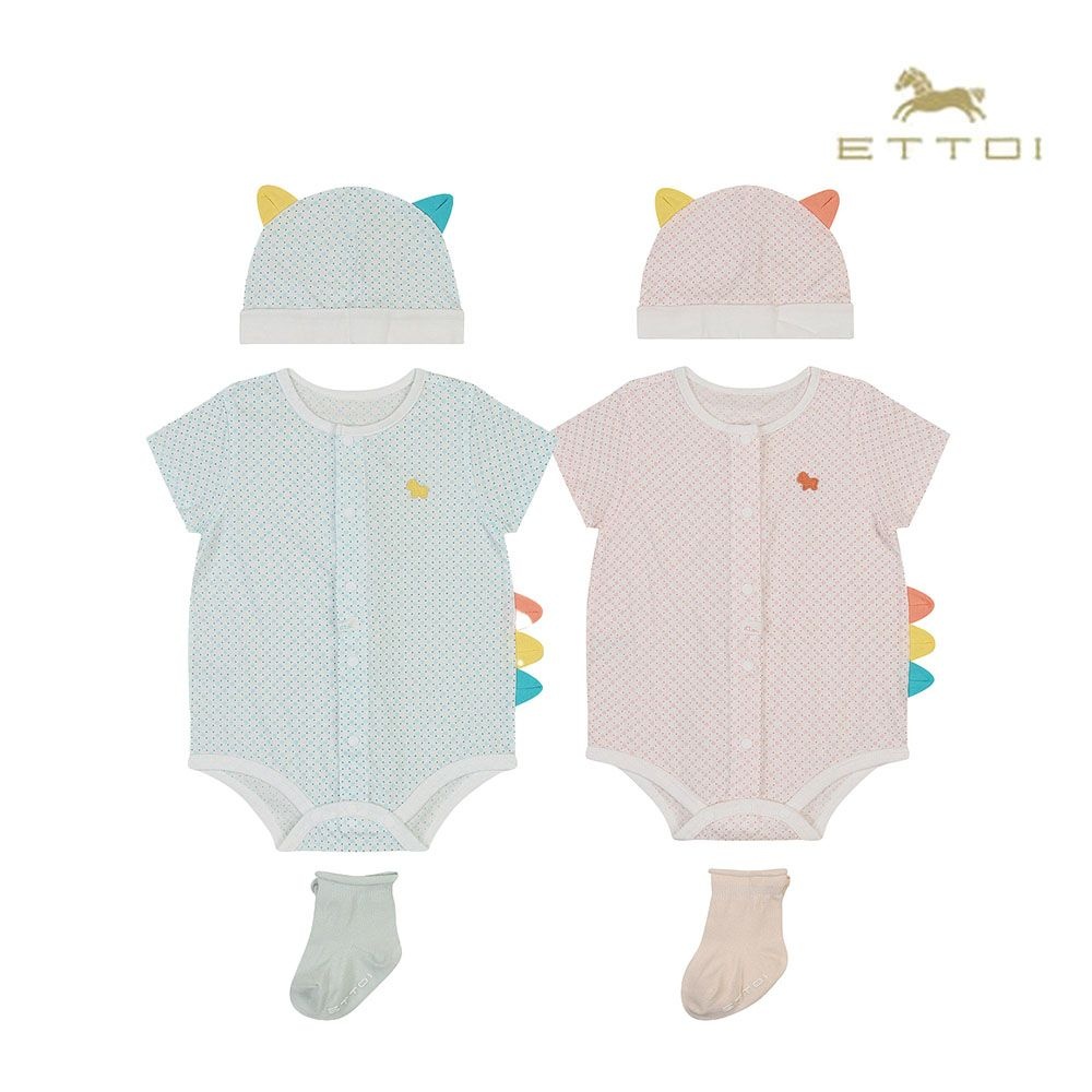 에뜨와 댕댕바디수트3CPS SET 07T017903/임신,출산,신생아,백일,조카선물