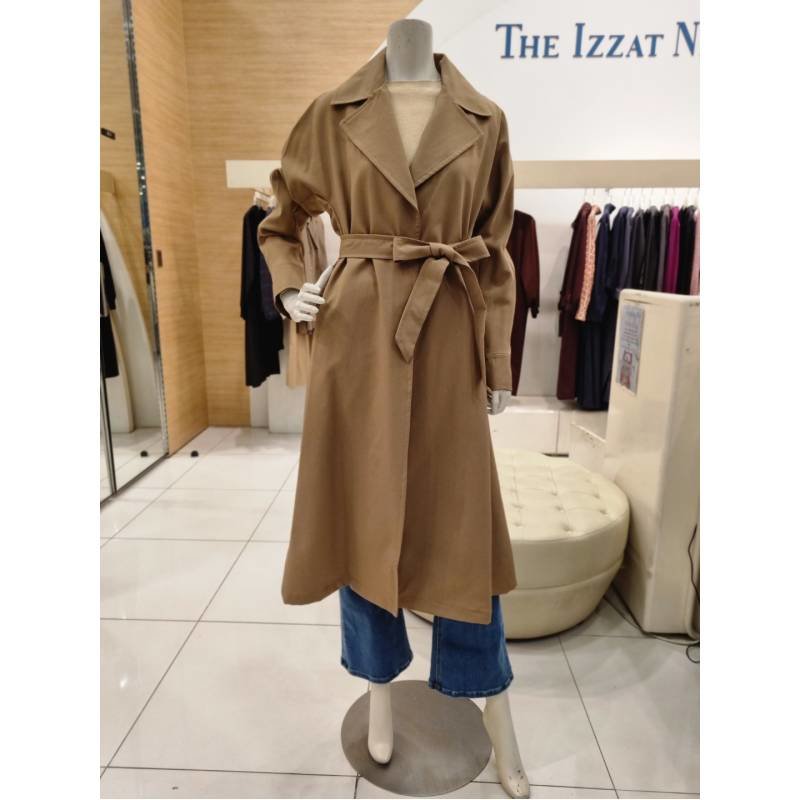바바패션 더아이잗(TheIzzat) 플랩 슬릿 트렌치 코트 IM9M0TC80