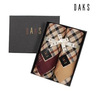 닥스 기본체크 2매세트 손수건 D 3번_이미지