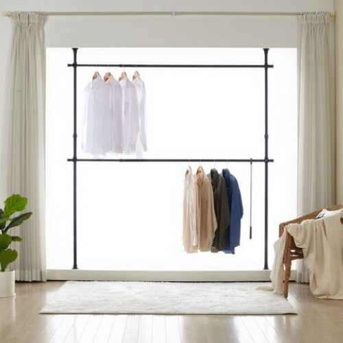 쿠팡 코멧 와이드 고정식 2단 행거