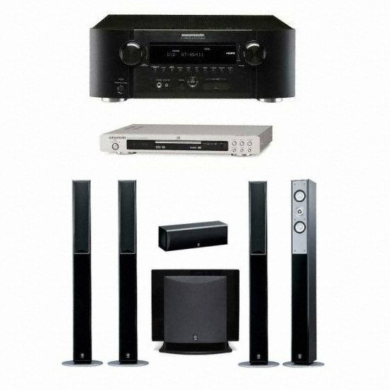 야마하 NS-125 Plus (YST-FSW100P) + DV6001 + 마란츠 AV리시버 (SR4003)_이미지