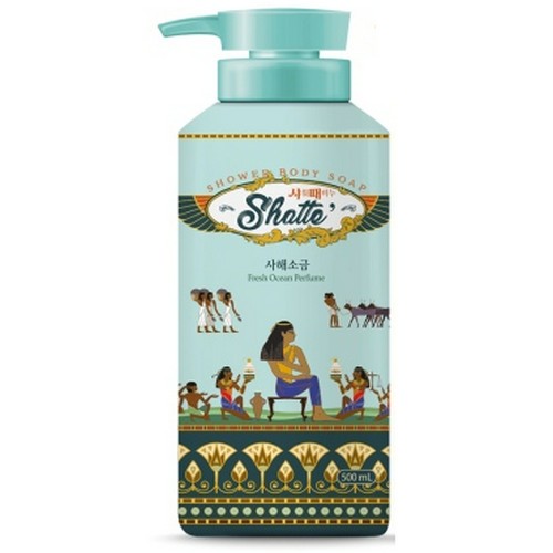 KBH한국생활건강 무궁화 샤워 때비누 사해소금 500ml (6개)