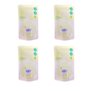 온더바디 그린허브향 세꼼마 버블 항균 핸드워시 리필 200ml (4개)_이미지