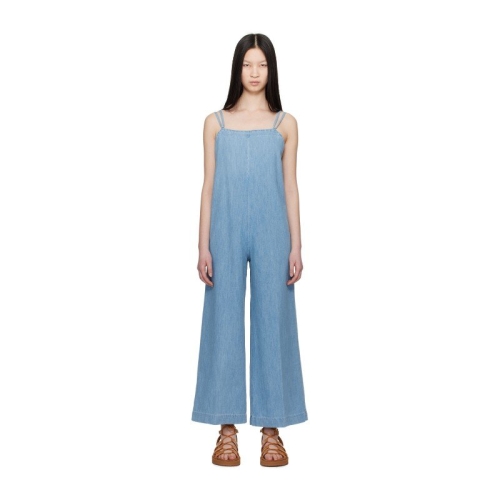아페쎄 블루 선셋 데님 점프수트 COGXX-F11153 IAB Light Blue_이미지