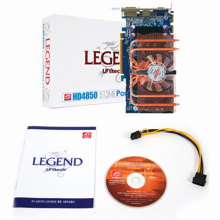 유니텍전자 LEGEND 라데온 HD 4850 파란 512MB VF1000_이미지