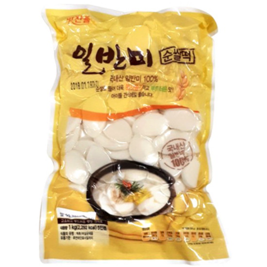 맛찬들백미식품 맛찬들 국산 쌀 순쌀떡 1kg (1개)_이미지