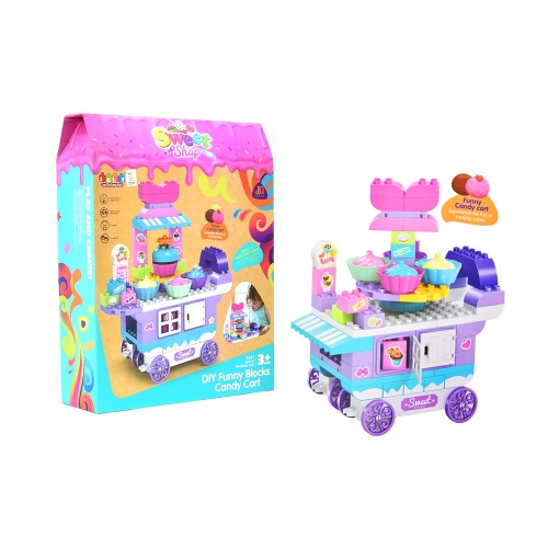 레고 듀플로 호환 아이스크림 카트 블럭 쌓기 100713_이미지