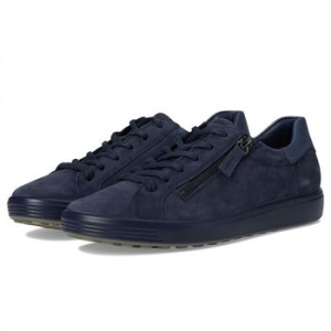  에코 우먼 소프트 7 사이드 지퍼 레이스 스니커즈 마린 Nubuck Greystone 메탈릭 756477