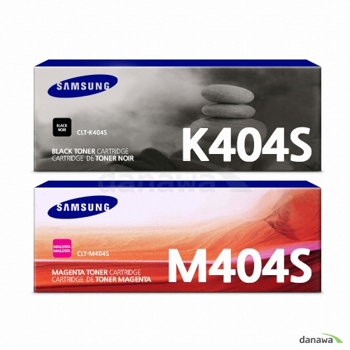 삼성전자 정품 CLT-K404S, CLT-M404S 2색 세트_이미지