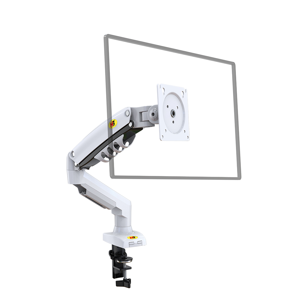 NorthBayou NB F80 싱글 모니터암 화이트