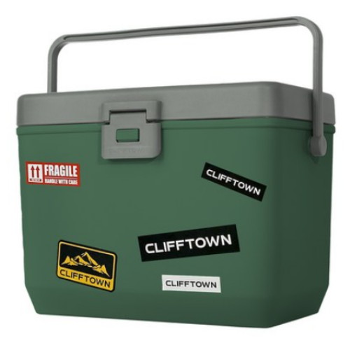 브리드케어 클리프타운 테이블 아이스박스 터프그린 (14L)_이미지