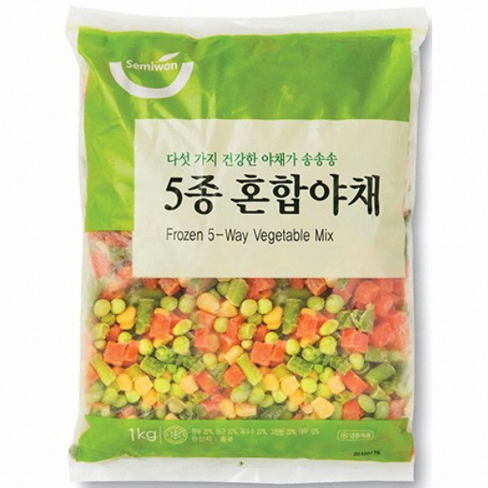 세미원푸드 냉동 5종 혼합 야채 1kg이미지입니다. 누르면 해당 게시물로 새창이동합니다.