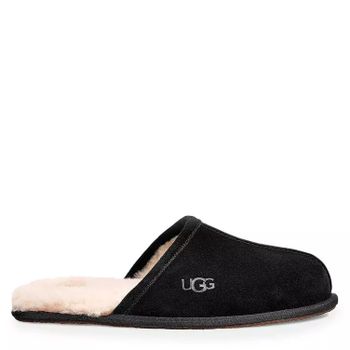 남성 뮬 블랙 Mens Scuff Mule Slippers Black 10102903 14984072_이미지