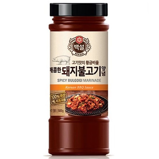 CJ제일제당 백설 매콤한 돼지불고기 양념 500g (2개)