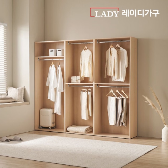 레이디가구 이안 A세트 드레스룸 2400_이미지