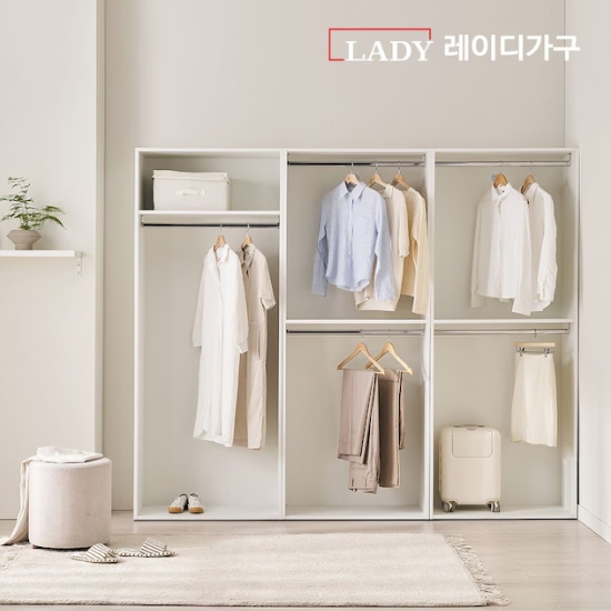 레이디가구 이안 A세트 드레스룸 2400_이미지