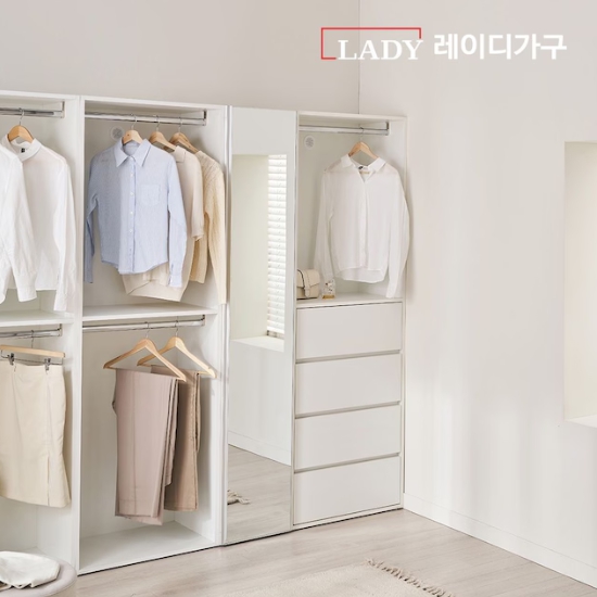 레이디가구 이안 A세트 드레스룸 2400_이미지