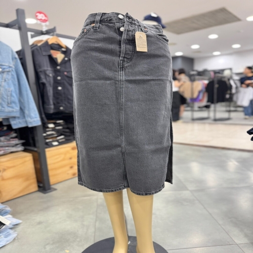 여성 블랙 데님 스커트 A4711-0005