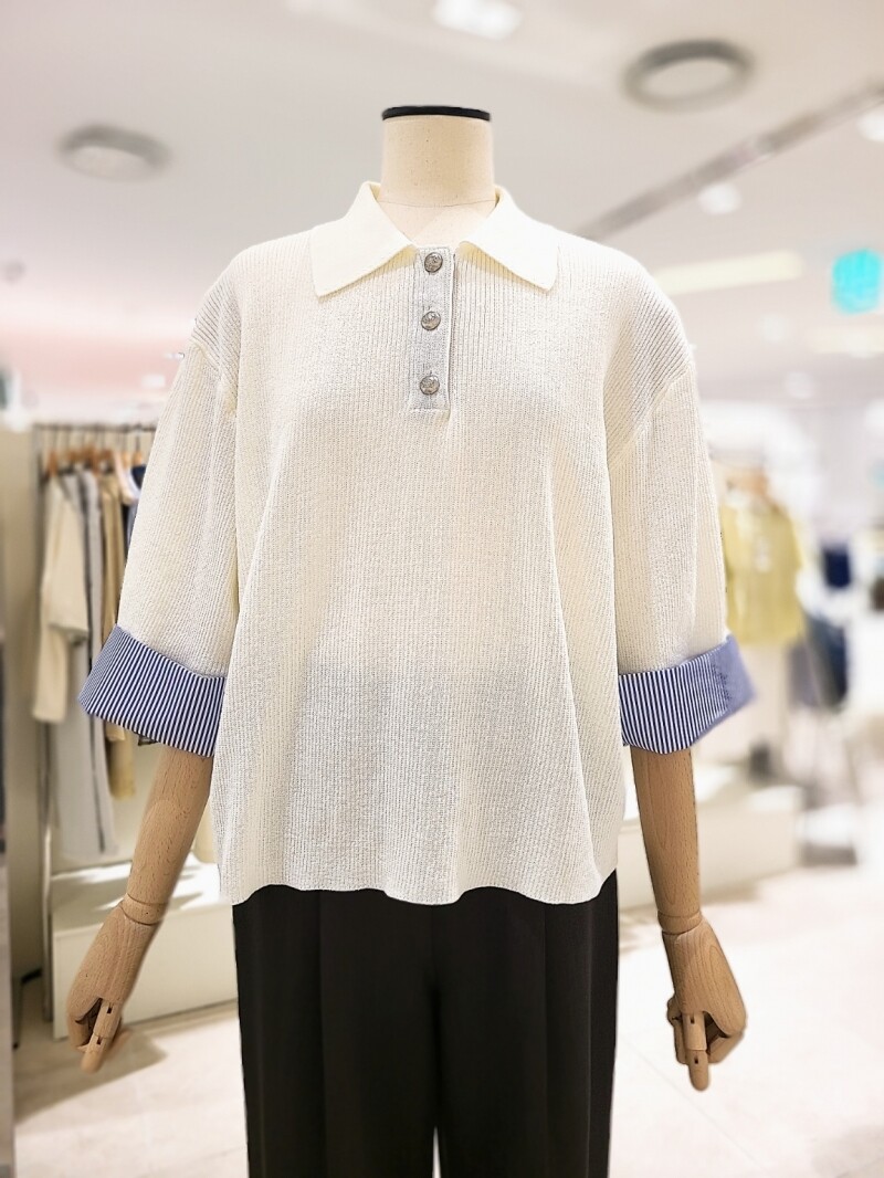  Ab.f.z 카라넥 루주팟 배색칠부니트 KSA3HW31
