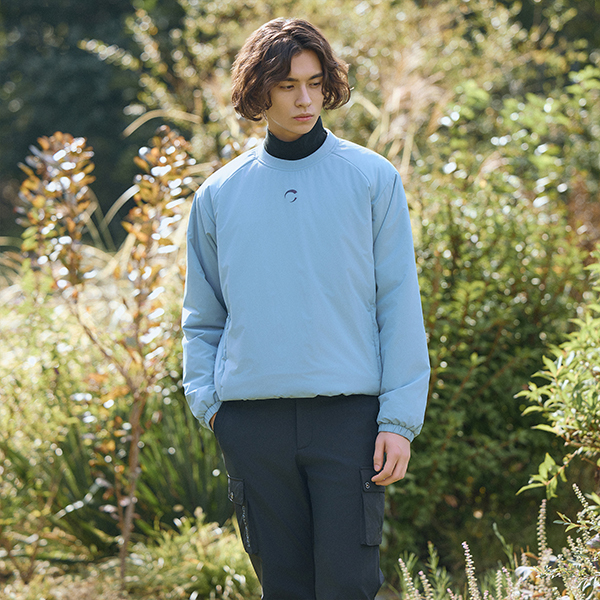 챌린저 스트레치우븐 라운드넥 패딩 우븐탑 CHD4MWT4415PB_이미지