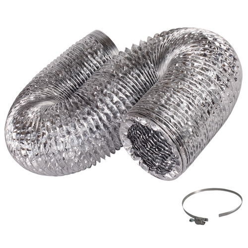 덕트몰 알루미늄 은박 덕트호스 25cm + 호스밴드 (2m)