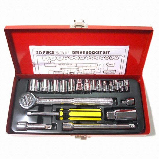 KYC 3/8인치 복스세트 (20pcs)