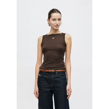 게스 TINA TANK Top dark coffee 7489980_이미지