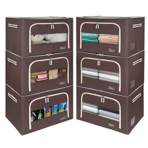 씨엔디상사 벨라홈 프리미엄 대용량 리빙박스 66L (6개)_이미지