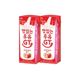 남양유업 맛있는우유 GT 딸기 180ml (96개)_이미지