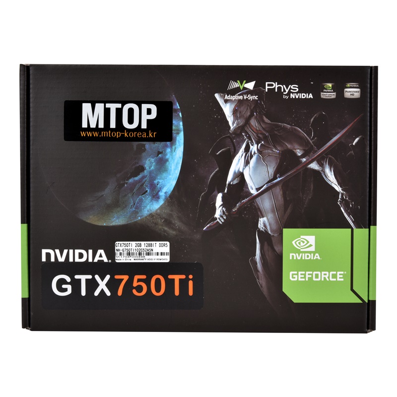 엠탑코리아 지포스 GTX750 Ti PLUS D5 2GB_이미지