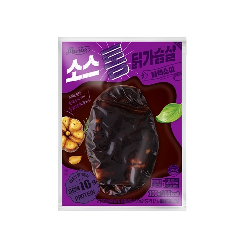 랭킹닭컴 맛있닭 소스 통 닭가슴살 블랙소이 100g (20개)