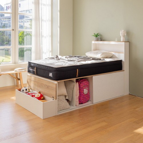 스스디 케이브 평상형 600 수납침대 SS (매트별도)_이미지