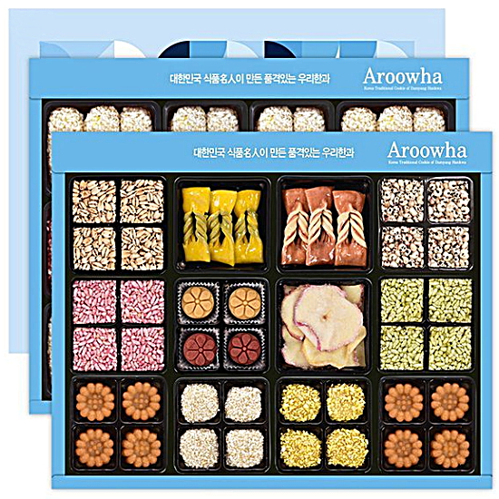 담양한과 아루화 꽃초롱 한과 선물세트 (2단) (1개)