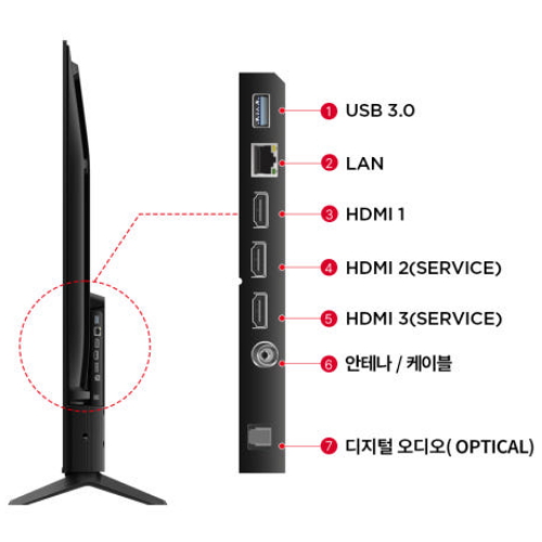 TCL 50T6C (스탠드)_이미지