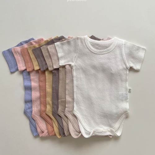 피카부 아기 유아 반팔 실내복 피카부